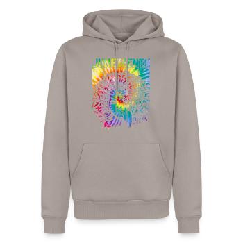 Juneteenth Hemd, Schwarze Frauen Geschenk, Natürliches Haar - Männer Premium Bio Hoodie - Taupe - Vorne - Nico (187cm)