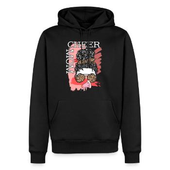 Maman Chemise, Cheer Maman Léopard Lunettes de soleil Mégaphone - Sweat à capuche Premium bio Homme - noir - Devant - Nico (187cm)