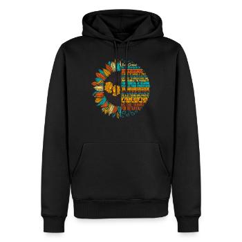 Sternzeichen-Shirt, Juni-Zwillinge-Sternzeichen - Männer Premium Bio Hoodie - Schwarz - Vorne - Nico (187cm)