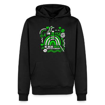 Mental Health Awareness Shirt, In May I Wear - Männer Premium Bio Hoodie - Schwarz - Vorne - Nico (187cm)