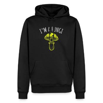 I am a Fungi Pilze sammeln Pilzsammler - Männer Premium Bio Hoodie - Schwarz - Vorne - Nico (187cm)