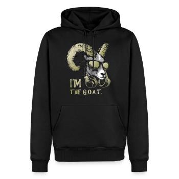 Soy el animal de música genial y divertido de la - Sweat à capuche Premium bio Homme - noir - Devant - Nico (187cm)