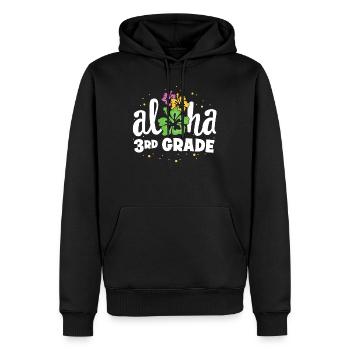 Aloha 3rd Grade Third Teacher First Day Back to - Men’s Premium Organic Hoodie - black - Front - Nico (187cm)