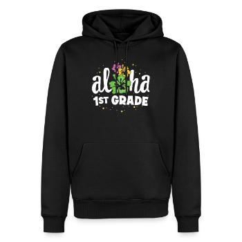 Aloha 1st Grade Tropical Teacher Erster Tag zurück - Männer Premium Bio Hoodie - Schwarz - Vorne - Nico (187cm)