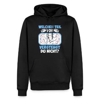 Eishockey Taktik Eishockeyspieler Eishockey - Männer Premium Bio Hoodie - Schwarz - Vorne - Nico (187cm)