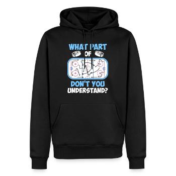 Eishockey Taktik Eishockeyspieler Eishockey - Männer Premium Bio Hoodie - Schwarz - Vorne - Nico (187cm)