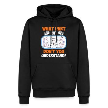 Eishockey Taktik Eishockeyspieler Eishockey - Männer Premium Bio Hoodie - Schwarz - Vorne - Nico (187cm)