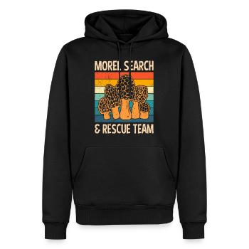 Équipe de sauvetage Morel Mushroom Picker - Sweat à capuche Premium bio Homme - noir - Devant - Nico (187cm)