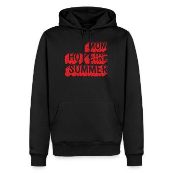 Mama heißes Sommerhemd, Muttertag lustiger Sommer - Männer Premium Bio Hoodie - Schwarz - Vorne - Nico (187cm)