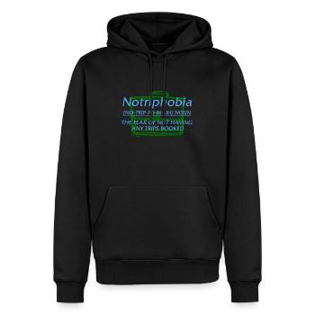 Notriphobie Substantiv Definition Hemd, Urlaub lustig - Männer Premium Bio Hoodie - Schwarz - Vorne - Nico (187cm)