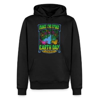 Chemise environnementale du Jour de la Terre, Make Everyday - Sweat à capuche Premium bio Homme - noir - Devant - Nico (187cm)