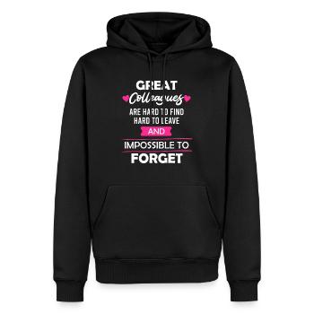 Kollege Abschied Jobwechsel Arbeitswechsel - Männer Premium Bio Hoodie - Schwarz - Vorne - Nico (187cm)