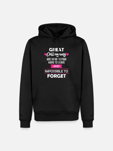 Kollege Abschied Jobwechsel Arbeitswechsel - Herre Premium økologisk hoodie - sort