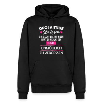 Kollege Abschied Jobwechsel Arbeitswechsel - Männer Premium Bio Hoodie - Schwarz - Vorne - Nico (187cm)