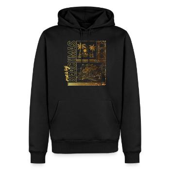 Coastal Beach Christmas In July Shirt, Merry - Men’s Premium Organic Hoodie - black - Front - Nico (187cm)