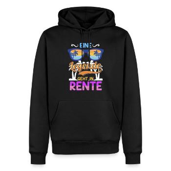 Renteneintritt eine Legende geht in Rente - Männer Premium Bio Hoodie - Schwarz - Vorne - Nico (187cm)