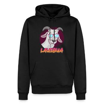 Lausbub - Männer Premium Bio Hoodie - Schwarz - Vorne - Nico (187cm)