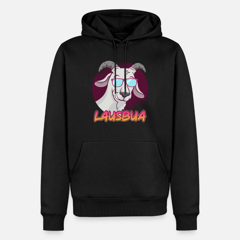 Lausbub - Männer Premium Bio Hoodie - Schwarz