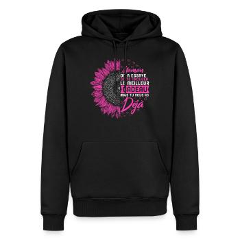 Maman On A Essaye De Te Trouver Le Meilleur - Men’s Premium Organic Hoodie - black - Front - Nico (187cm)