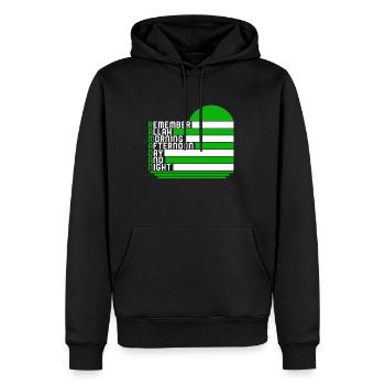 Ramadan-Hemd, muslimisches Tag-Nacht-Beten-Geschenk-T-Stück, - Männer Premium Bio Hoodie - Schwarz - Vorne - Nico (187cm)