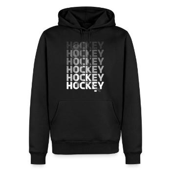 Hockey Hockey - Männer Premium Bio Hoodie - Schwarz - Vorne - Nico (187cm)