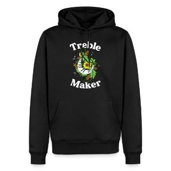 Treble Maker Drôle Musicien Cadeau Treble Clef - Sweat à capuche Premium bio Homme - noir - Devant - Nico (187cm)