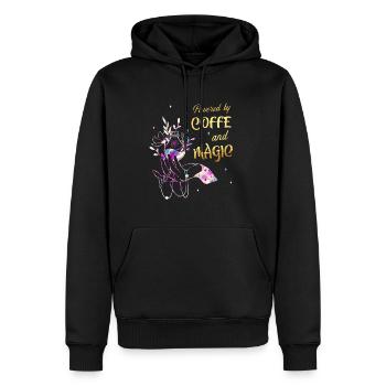Coffee And Magic Wicca Goth Witch - Men’s Premium Organic Hoodie - black - Front - Nico (187cm)