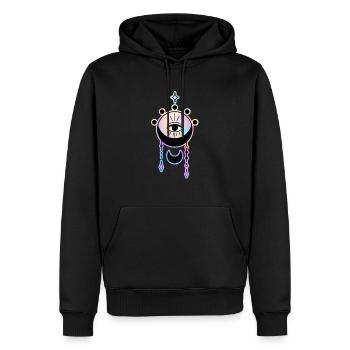 Esoteric Eye Mystical Symbol - Men’s Premium Organic Hoodie - black - Front - Nico (187cm)