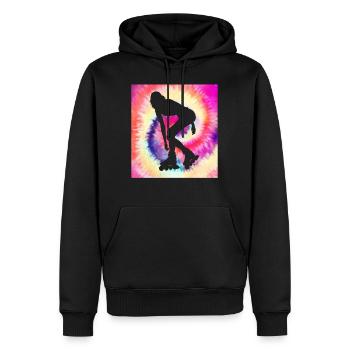 Rollerblades Shirt, Funny Rollerblading Girl - Men’s Premium Organic Hoodie - black - Front - Nico (187cm)