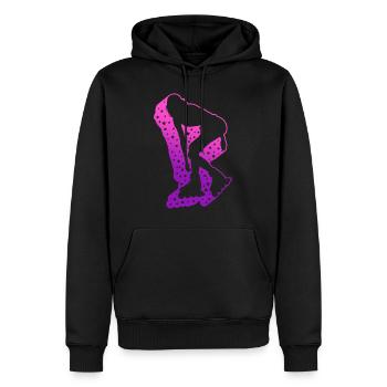 Rollerblades Shirt, Funny Rollerblading Girl - Men’s Premium Organic Hoodie - black - Front - Nico (187cm)