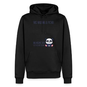 Changement d’emploi collègue coéquipier nouvel emploi - Sweat à capuche Premium bio Homme - noir - Devant - Nico (187cm)