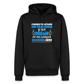 Jobwechsel toller Kollege Ruhestand - Männer Premium Bio Hoodie - Schwarz - Vorne - Nico (187cm)