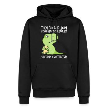 Jobwechsel Abschied Kollege Abteilungswechsel - Männer Premium Bio Hoodie - Schwarz - Vorne - Nico (187cm)