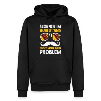 Legende im Ruhestand Arbeitskollege - Männer Premium Bio Hoodie - Schwarz - Vorne - Nico (187cm)