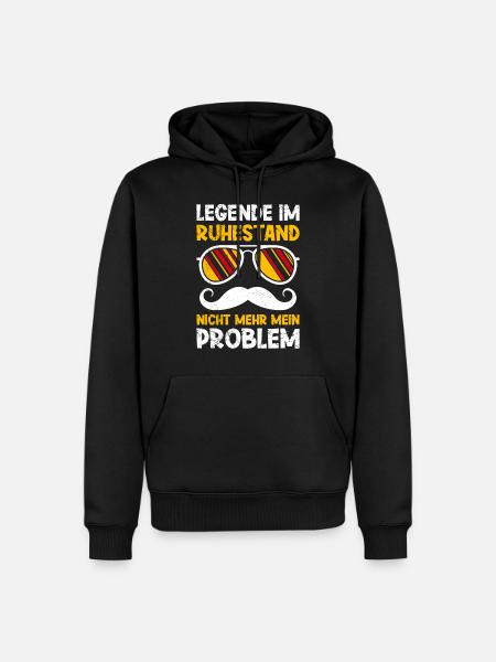 Legende im Ruhestand Arbeitskollege - Männer Premium Bio Hoodie - Schwarz