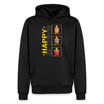 Cinco De Mayo Shirt, Happy Halloween Funny Biden - Men’s Premium Organic Hoodie - black - Front - Nico (187cm)