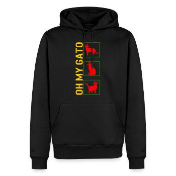 Cinco De Mayo Hemd, Oh My Gato Dancing Cat - Männer Premium Bio Hoodie - Schwarz - Vorne - Nico (187cm)