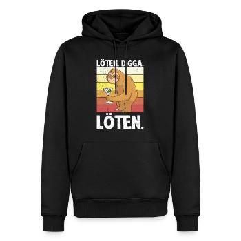 Löten Digga löten Malle Sauf - Männer Premium Bio Hoodie - Schwarz - Vorne - Nico (187cm)