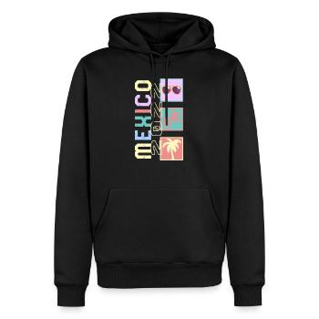 Mexiko 2022 Shirt, Mexikanische Sonnenbrille Palme - Männer Premium Bio Hoodie - Schwarz - Vorne - Nico (187cm)