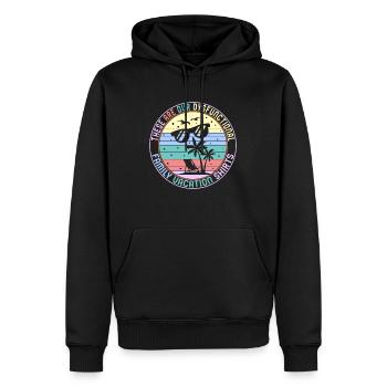 Chemise de vacances en famille, Famille dysfonctionnelle Drôle - Sweat à capuche Premium bio Homme - noir - Devant - Nico (187cm)