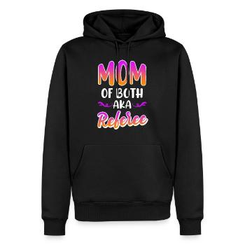 Mother of twins Mama 2 children - Men’s Premium Organic Hoodie - black - Front - Nico (187cm)