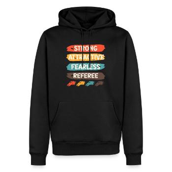 Stark Attraktiv Furchtlos Schiedsrichter - Männer Premium Bio Hoodie - Schwarz - Vorne - Nico (187cm)