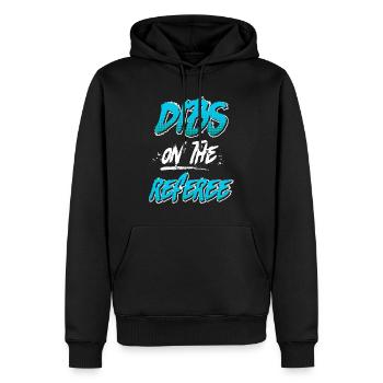 Dibs on the Referee Schiedsrichter - Männer Premium Bio Hoodie - Schwarz - Vorne - Nico (187cm)