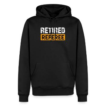 Schiedsrichter in Rente Rentner Schiedsrichter - Männer Premium Bio Hoodie - Schwarz - Vorne - Nico (187cm)