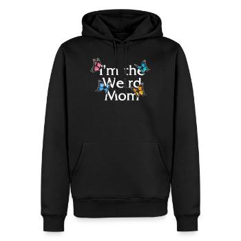 Chemise de maman, je suis le tee de maman bizarre, fête des mères - Sweat à capuche Premium bio Homme - noir - Devant - Nico (187cm)