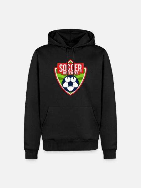Arbitre de football - Sweat à capuche Premium bio Homme - noir