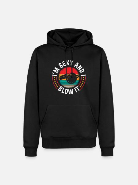 Schiedsrichterin Spruch - Männer Premium Bio Hoodie - Schwarz