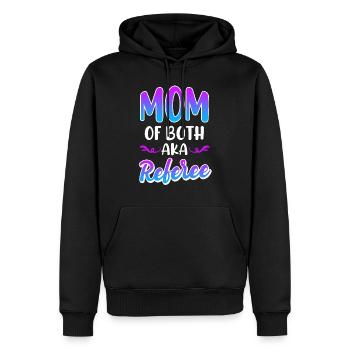 Mother of twins Mama 2 children - Men’s Premium Organic Hoodie - black - Front - Nico (187cm)