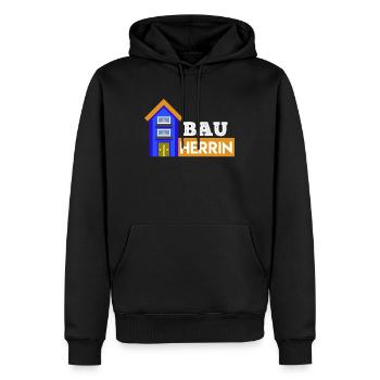 Bauherrin Eigenheim Hausbauer - Männer Premium Bio Hoodie - Schwarz - Vorne - Nico (187cm)