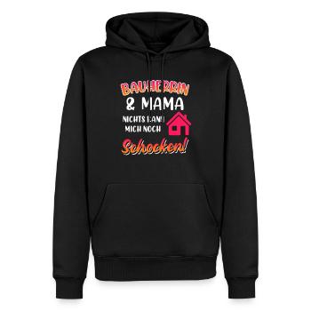 Bauherrin und Mama Eigenheim - Männer Premium Bio Hoodie - Schwarz - Vorne - Nico (187cm)